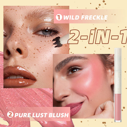 Double-headed Freckle Blush Women's Long-lasting Matte Natural