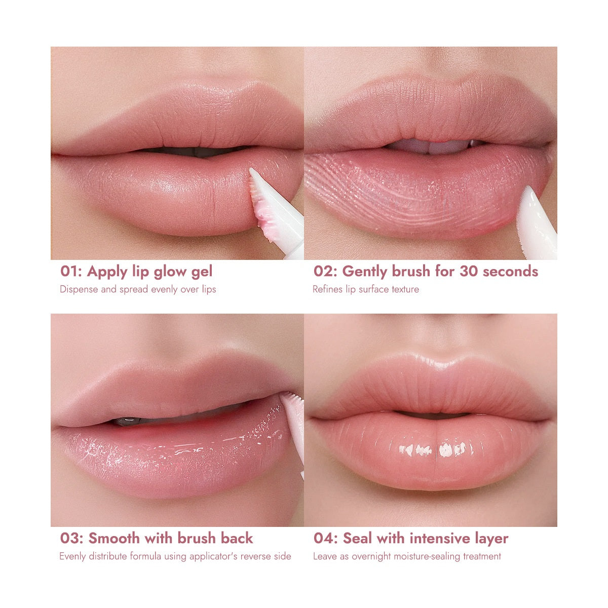 Hose Lip Balm With Silicone Bruch Head