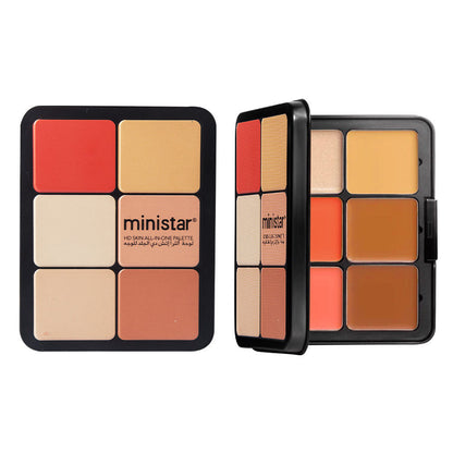 Skin Color Multicolor Rouge Compact Concealer Plate