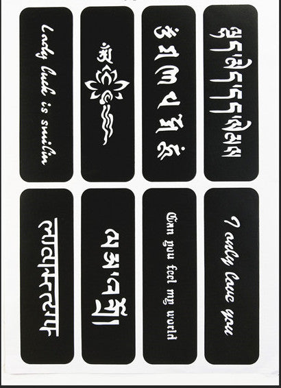 Semi-permanent Tattoo Stickers Juice Small Template Waterproof