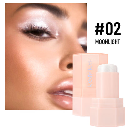 6 Colors Thin And Glittering Jelly Highlighter Brightening