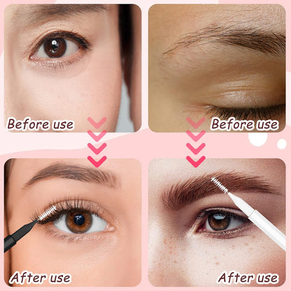 20 50 80 Pcs Micro Eyebrow & Lash Brush Set With Caps. Multifunctional For Brow Lamination, Extensions & Makeup. Includes Spoolies & Angled Brushes In 5 Colors. Ideal For Pros, Beginners & Travel