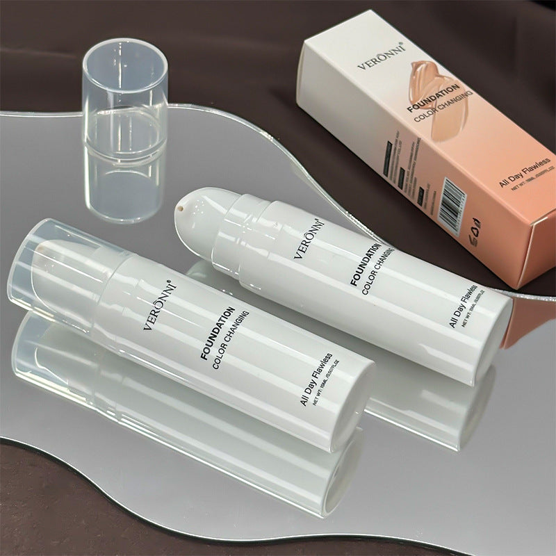 15ML Temperature-changing Skin Color Liquid Foundation Brightening Portable