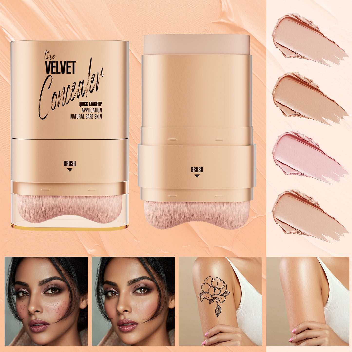 HelloKiss Double-headed Concealer With Brush