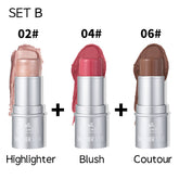 6-color Highlight Contour Stick Brightening Decoration