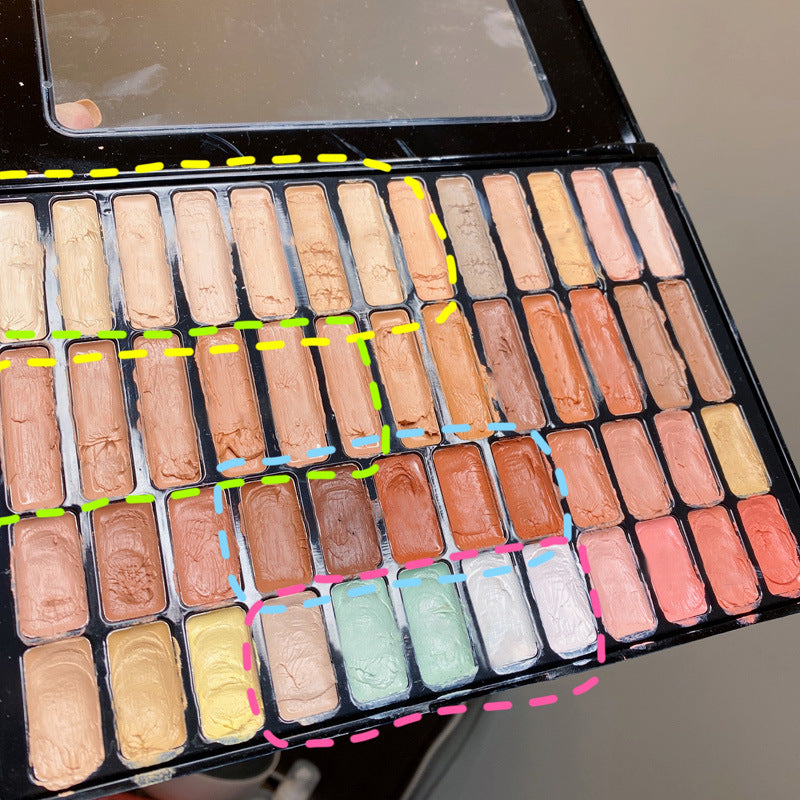 50 Color Concealer Disc Covers Dark Circles And Redness