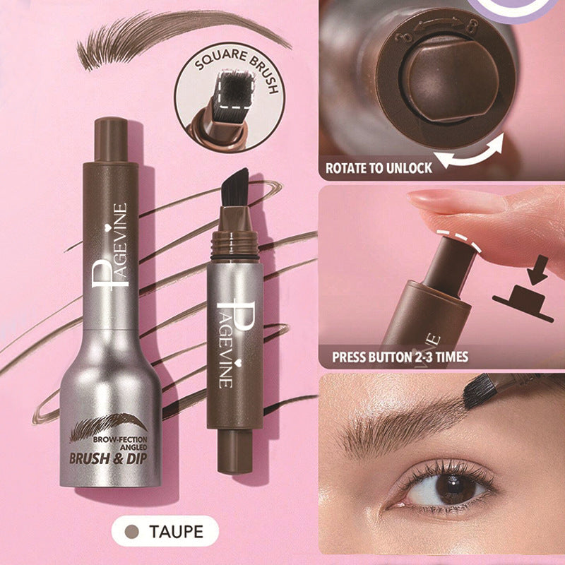 Brow Cream Big Brush Eyebrow Hairline Multi-purpose Not Smudge Press Wild Eyebrow Pencil