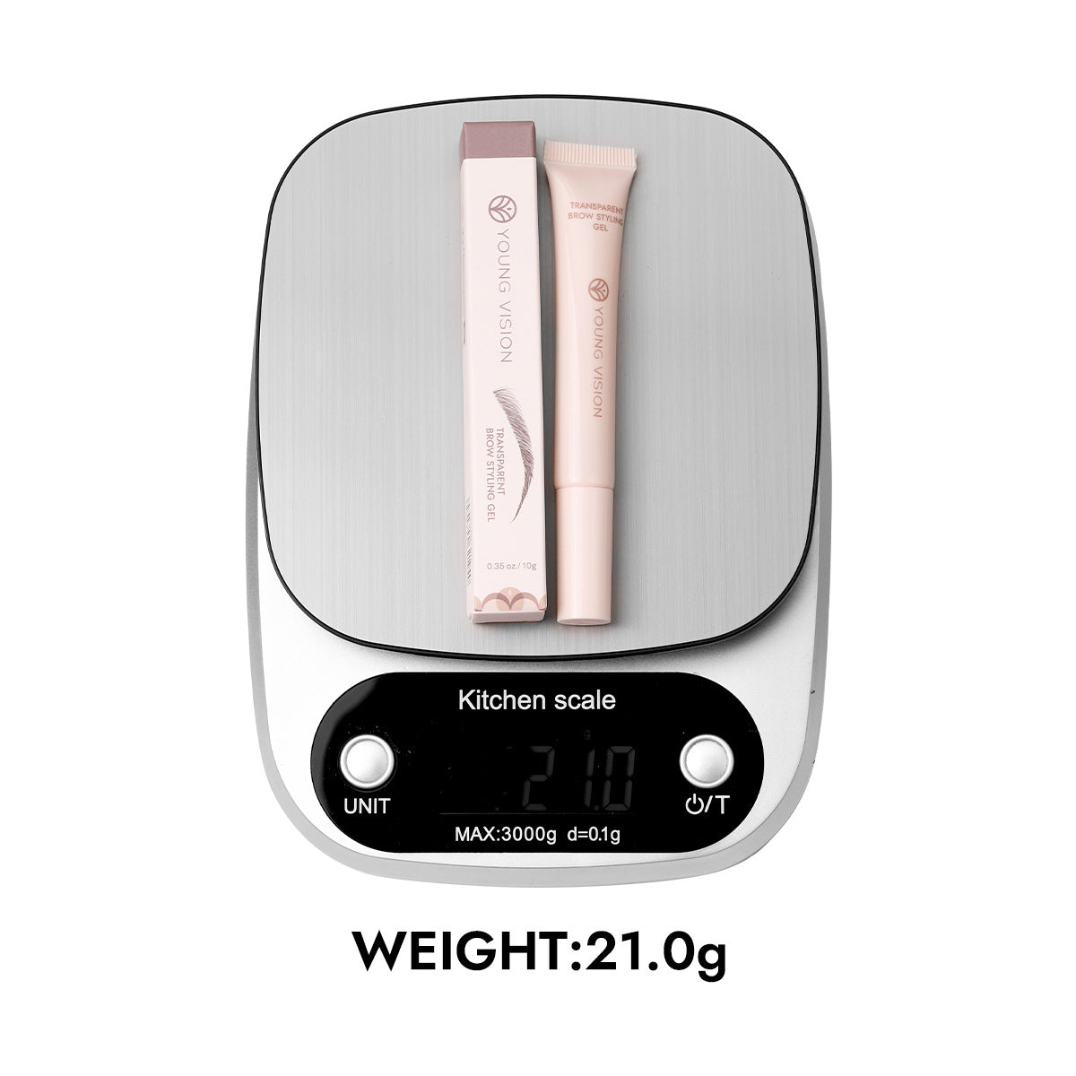Transparent Eyebrow Gel Gel Slender Hose Portable Silicone Bruch Head