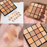 Palette de fards à paupières nacrés mats pour maquillage de scène