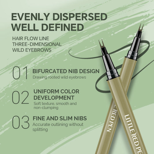 Two Fork Eyebrow Pencil Waterproof Not Smudge Very Fine Liquid Eyeliner