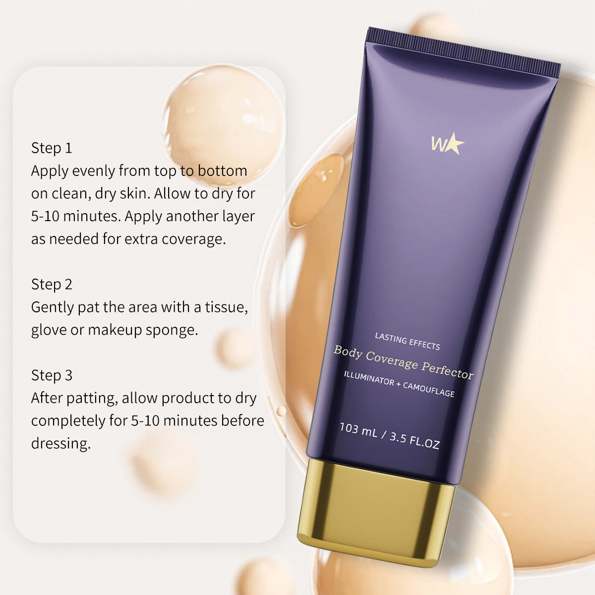 Body Tattoo Concealer Care Cream Waterproof And Sweat-proof