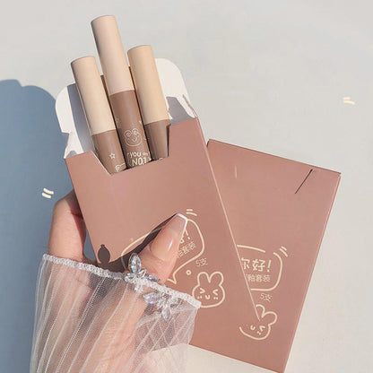 Matte Long-lasting Easy To Color Easy To Match Lip Lacquer 5 Pieces