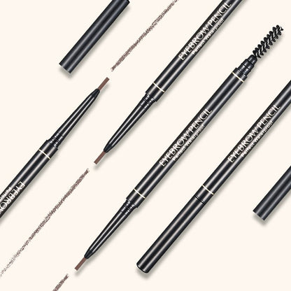 Fine Core Automatic Double Head Eyebrow Pencil With Brush