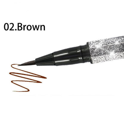 Starry Sky Eyeliner Waterproof Sweat-proof Long Lasting Non Smudge Hard Head