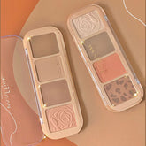 Four Color Highlight Powder Blusher Eye Shadow Plate