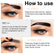 Durable Waterproof And Sweatproof Tear And Pull Eyebrow Cream