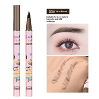 Semi-permanent Four-fork Liquid Water Eyebrow Pencil Waterproof