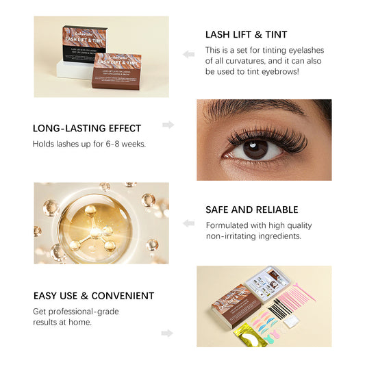 Hot Dyeing Two-in-one Eyelash Eyebrow Cream Suit