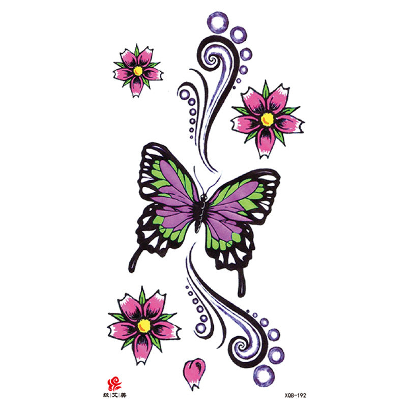 Patterned Animal Hand-Painted Plain Flower Personality Fashion  Waterproof Tattoo Sticker