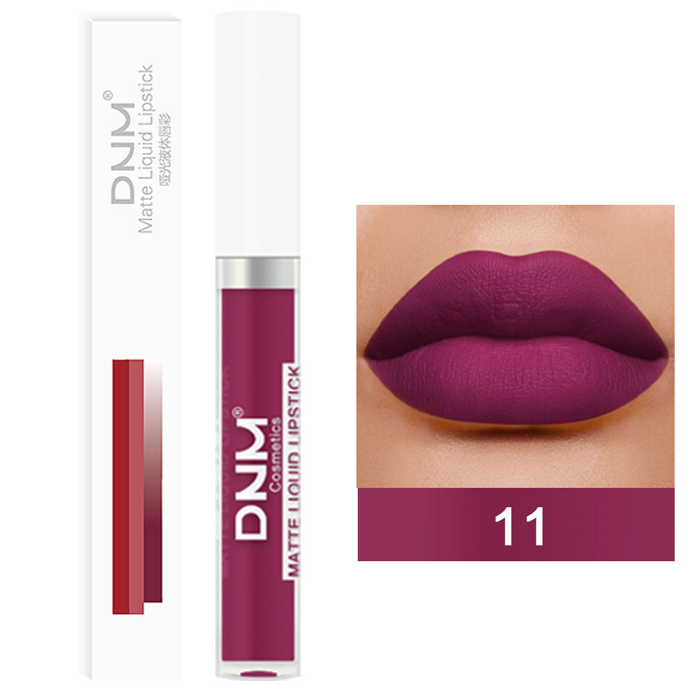 19-color Matte Lip Gloss Waterproof Long-lasting Long Lasting And Does Not Fade Lip Lacquer