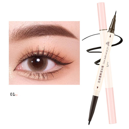 Double-headed Glue Pen Long-lasting Liquid Eyeliner Silky Easy To Use Eye Shadow Pen