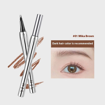 Two-fork Eyebrow Pencil Waterproof And Sweat-proof Natural Three-dimensional Wild Multi-purpose