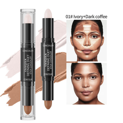 Double-headed Highlight Contour Stick Dual-purpose Stereo Highlighting Stick