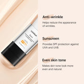 Three-in-one Anti-wrinkle Natural Long Lasting Concealer UV Protection Foundation Cream