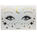 Red Gold Star Pattern Clavicle Tattoo Sticker Long Lasting Waterproof
