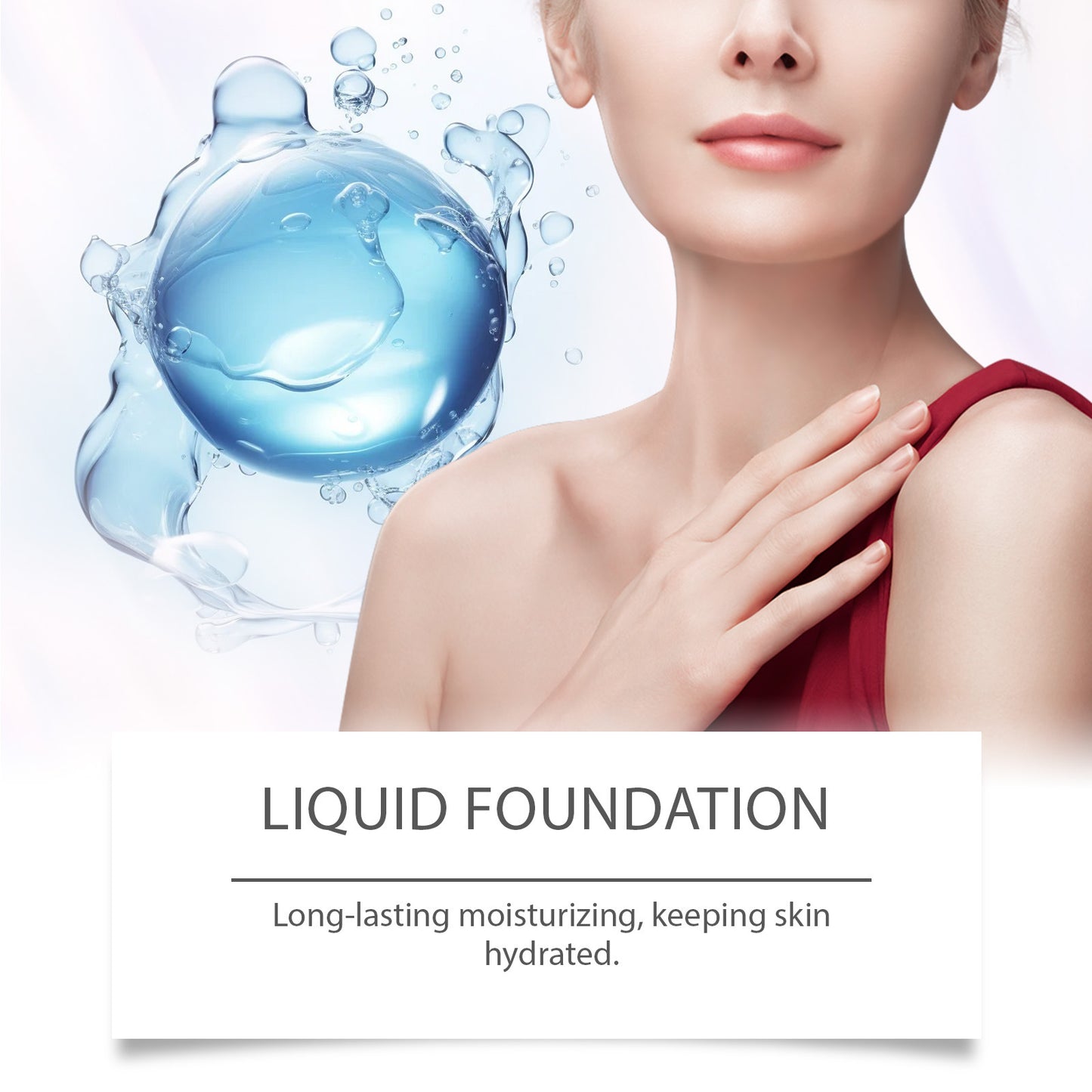 Skin Care Liquid Foundation Moisturizing And Light Skin Sticking