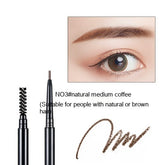 Fine Core Automatic Double Head Eyebrow Pencil With Brush
