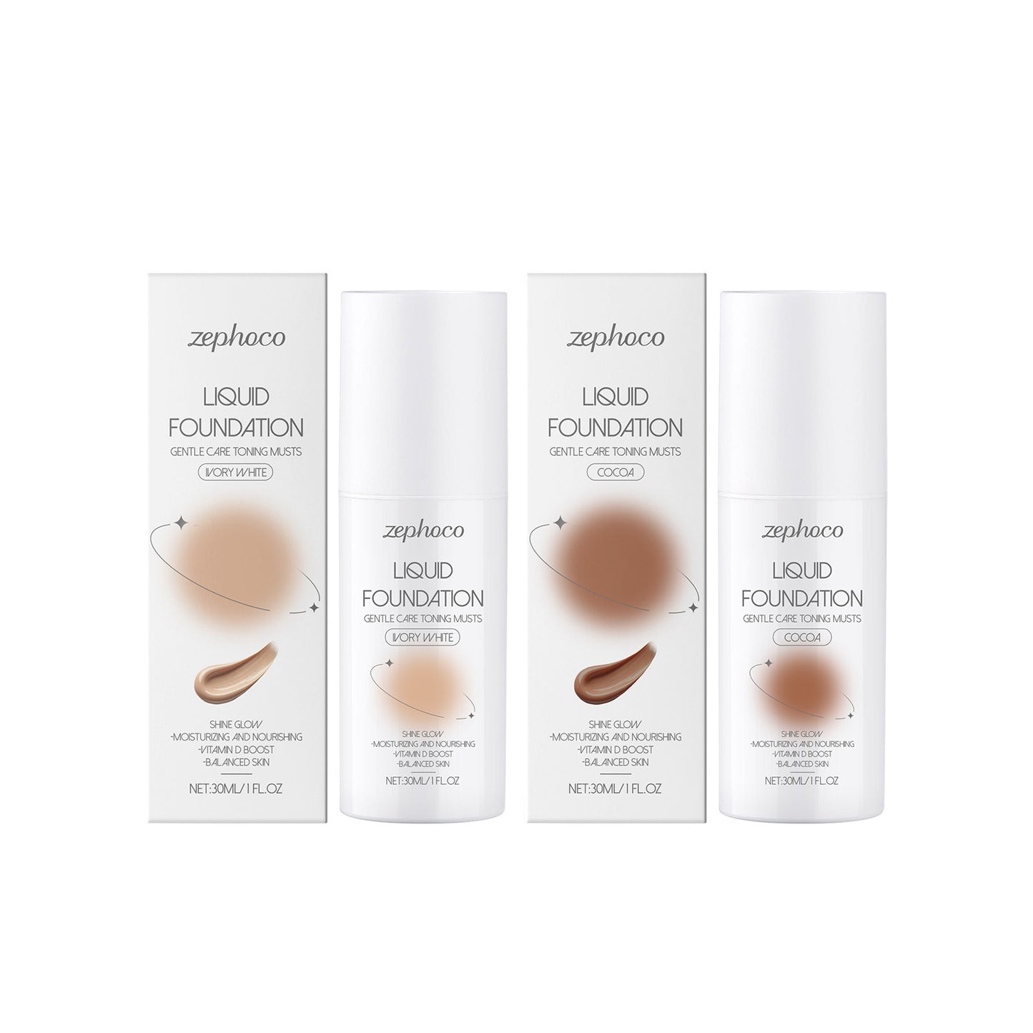Skin Care Liquid Foundation Moisturizing And Light Skin Sticking