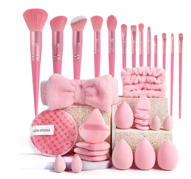 40pcs  Beauty Tools Major Combination Suit Face Wash Makeup Full Set