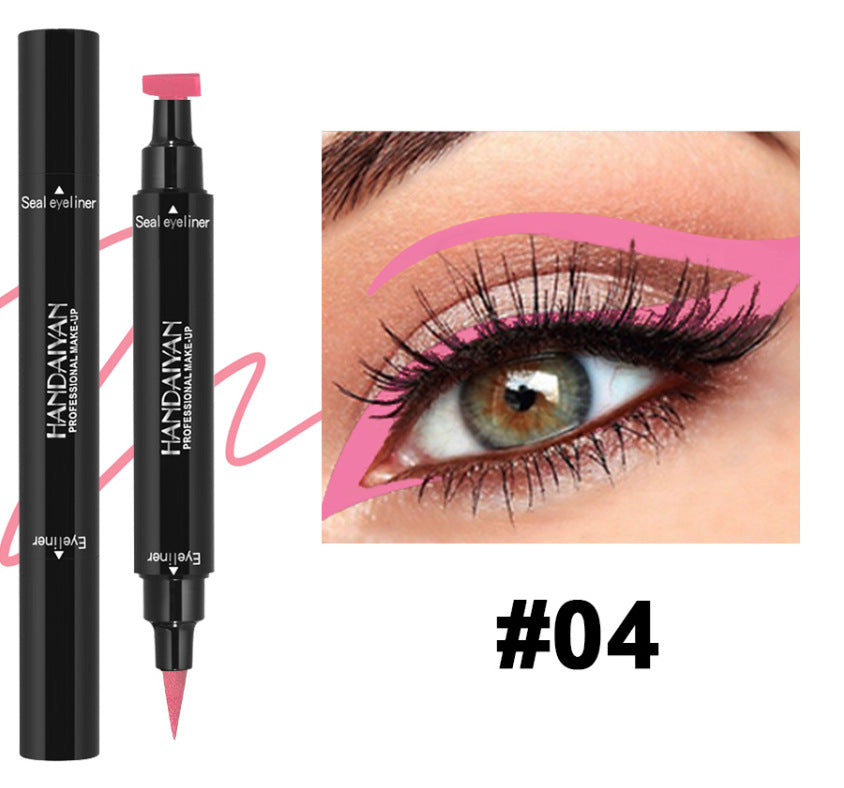 Triangle Seal Color Double Head Liquid Eyeliner