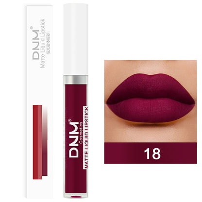 19-color Matte Lip Gloss Waterproof Long-lasting Long Lasting And Does Not Fade Lip Lacquer
