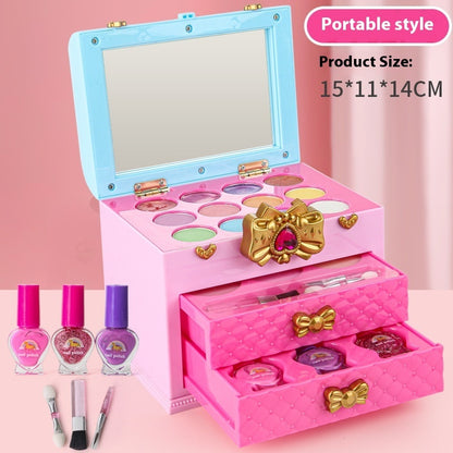 Children's Cosmetics Suit Girls' Cosmetics Pouch Toys Play House Portable Box Bags