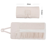 Leather-type High-grade Beige Black Portable Empty Bag