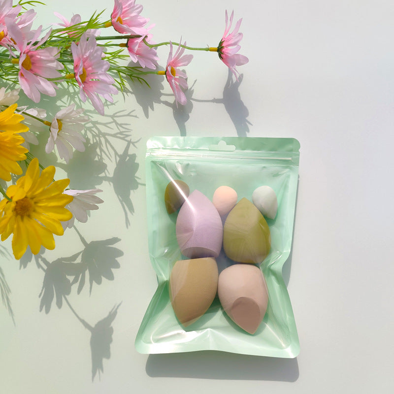 Macaron Bag Dopamine Cosmetic Egg Flocking Powder Puff