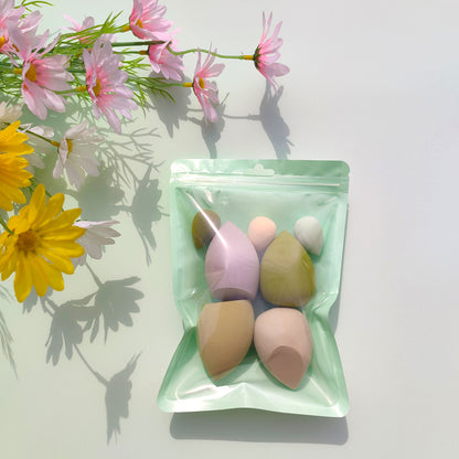 Macaron Bag Dopamine Cosmetic Egg Flocking Powder Puff