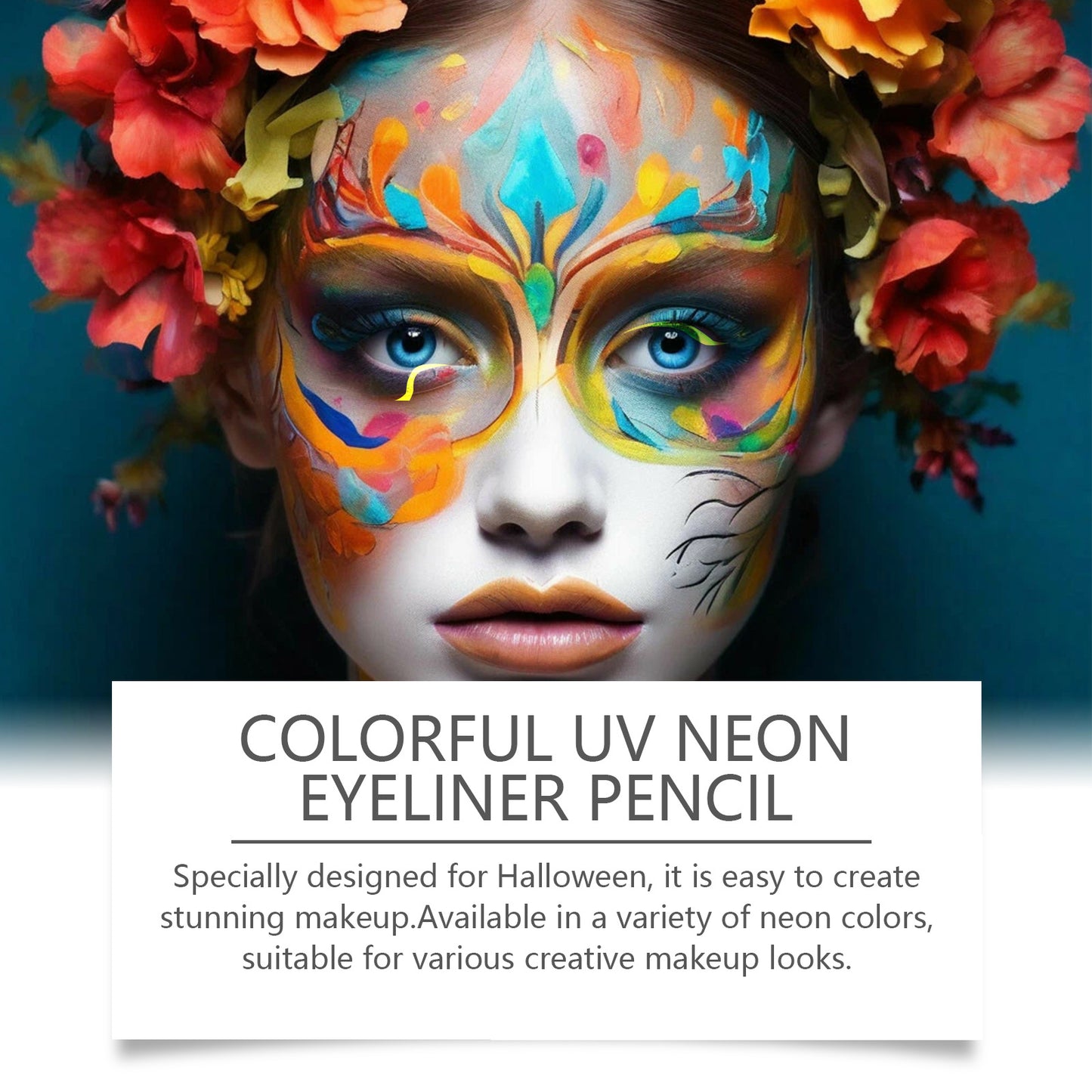 8-color Halloween Neon Liquid Eyeliner Moisturizing