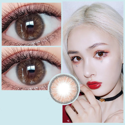 Beauty Pupil Male Students Natural Blue Male Gray Myopia Brown