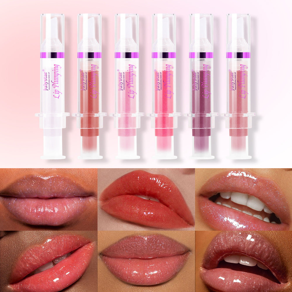 Gloss hydratant longue tenue Pearl, nourrissant et illuminateur, sans taches d'eau, pour des lèvres légères et pulpeuses.