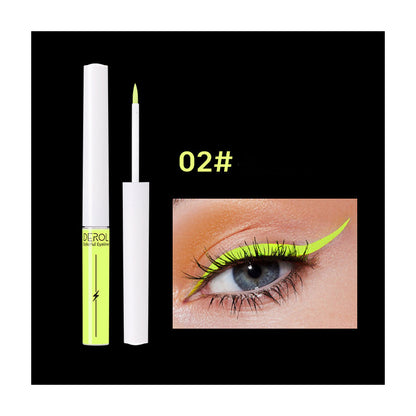 Quick Drying Water-soluble Color Luminous UV Eyeliner Liquid Pen