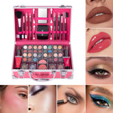 Rouge à lèvres naturel longue tenue, fard à paupières, ensemble de maquillage multifonctionnel