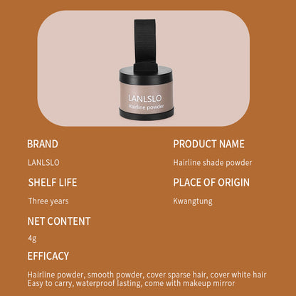 Hairline Powder Mud Hair Replacement Headline Powder Waterproof Shadow Shading Powder
