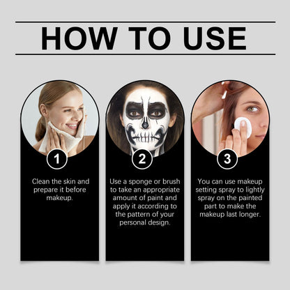 Halloween Face Colored Drawing Crayon Suit