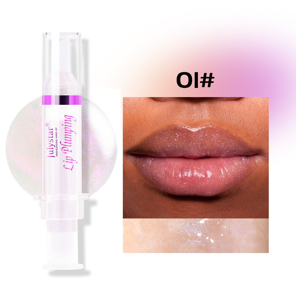 Gloss hydratant longue tenue Pearl, nourrissant et illuminateur, sans taches d'eau, pour des lèvres légères et pulpeuses.