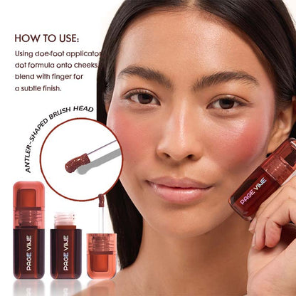 Liquid Blush Highlight Dual-use Lip Lacquer Color Rendering