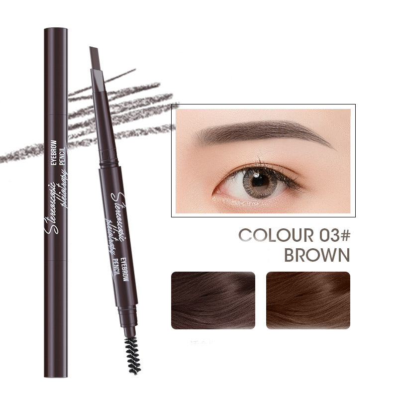 Triangular Double Head Auto-rotating Eyebrow Pencil