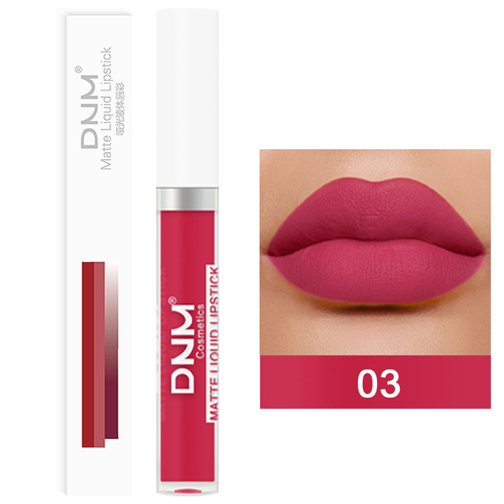 19-color Matte Lip Gloss Waterproof Long-lasting Long Lasting And Does Not Fade Lip Lacquer